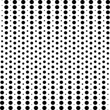 Siyah ve beyaz noktasız nokta desen vektörü