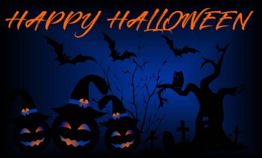 Cadılar Bayramı arkaplanının vektör çizimi