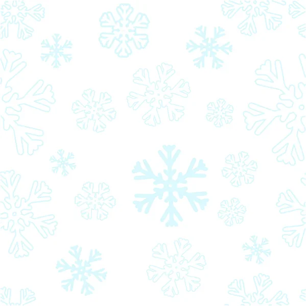 Vector seamless background with snowflakes — Stock Vector