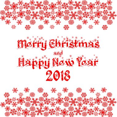 Mutlu Noeller ve mutlu yeni yıl 2018. Mevsim Selam. 