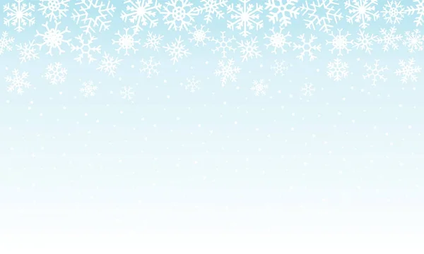 Background White Snowflakes Vector Graphic Winter Pattern — Stock Vector