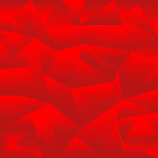抽象红色多边形三角形背景 由三角形组成的矢量多边形 带渐变的折纸风格的几何背景 — 图库矢量图片