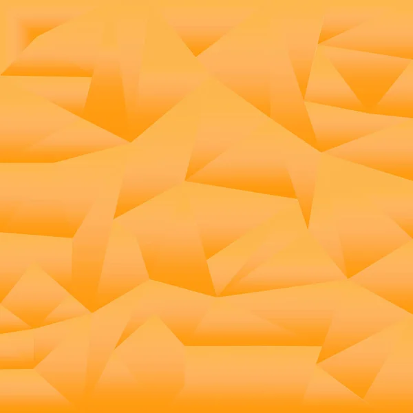 抽象的橙色多边形三角形背景 由三角形组成的矢量多边形 带渐变的折纸风格的几何背景 — 图库矢量图片
