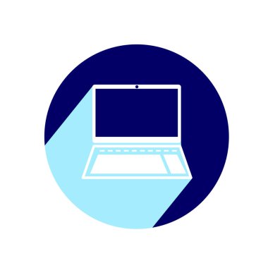 Defter uzun gölge ile düz simgesi. Vektör illüstrasyon izole için grafik ve web tasarım.