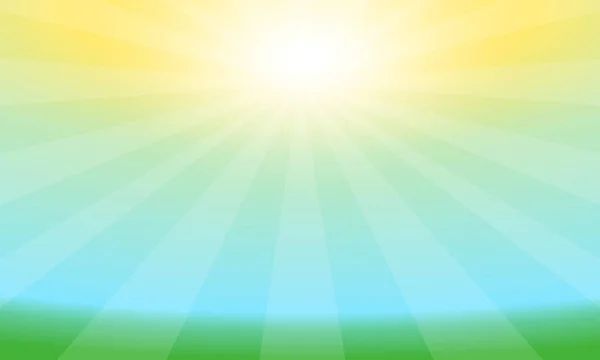 Hintergrund Mit Sonnenaufgang Vektorgrafische Illustration — Stockvektor