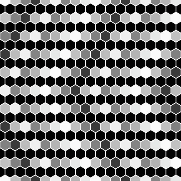 左または戻る その矢印の灰色と黒のシームレスな背景 六角形のベクトル多角形パターン — ストックベクタ