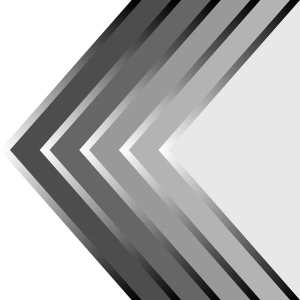 左または戻る その矢印に抽象的な黒とグレーのパターン モダンな未来的な背景のベクトル図 — ストックベクタ