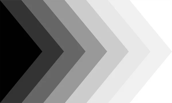 Patrón Abstracto Negro Gris Que Flecha Apunta Derecha Lado Ilustración — Vector de stock