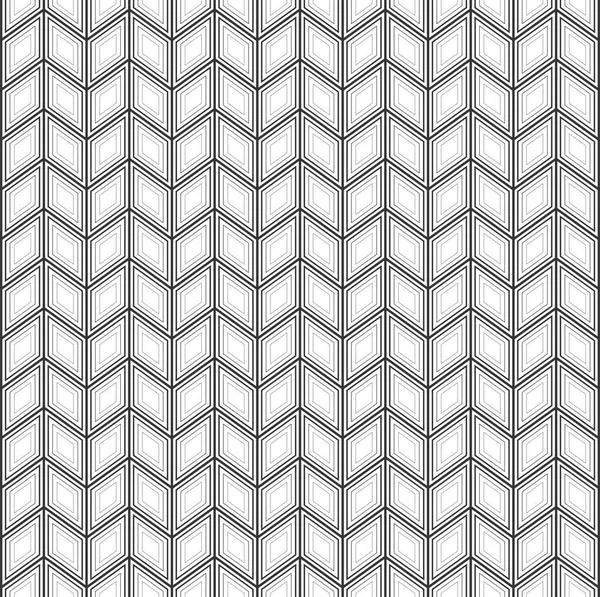 抽象的なシームレスな多角形の黒と白の幾何学模様 ベクトル図 — ストックベクタ