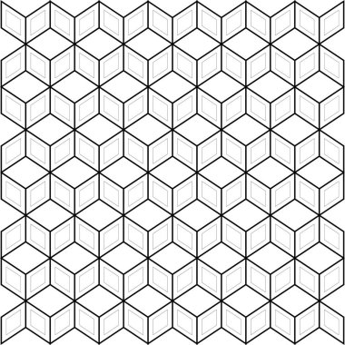 Sorunsuz siyah ve beyaz blockchain teknoloji desen. Vektör busines desen bloğu.