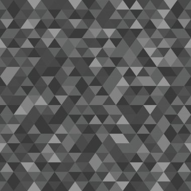 Soyut çokgen gri grafik üçgen dikişsiz desen. Vektör grafik arkaplanı.
