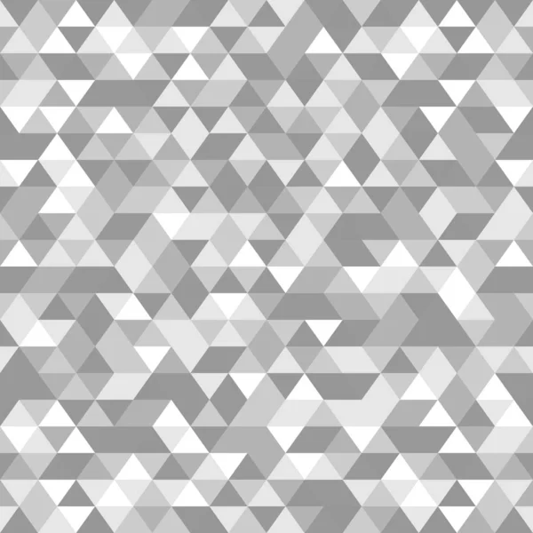 Abstraktes Polygon Weiß Graues Grafisches Dreieck Nahtloses Muster Vektorgrafischer Hintergrund — Stockvektor