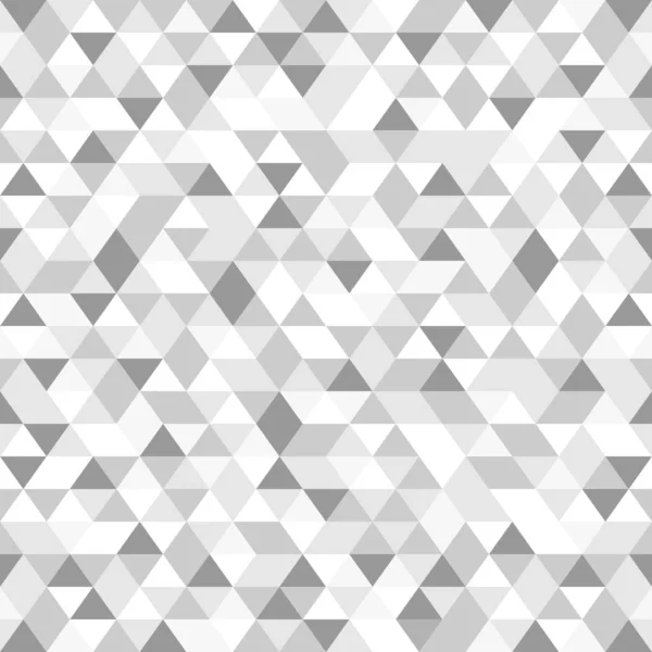 Modèle Abstrait Triangle Graphique Gris Blanc Polygone Sans Couture Fond — Image vectorielle