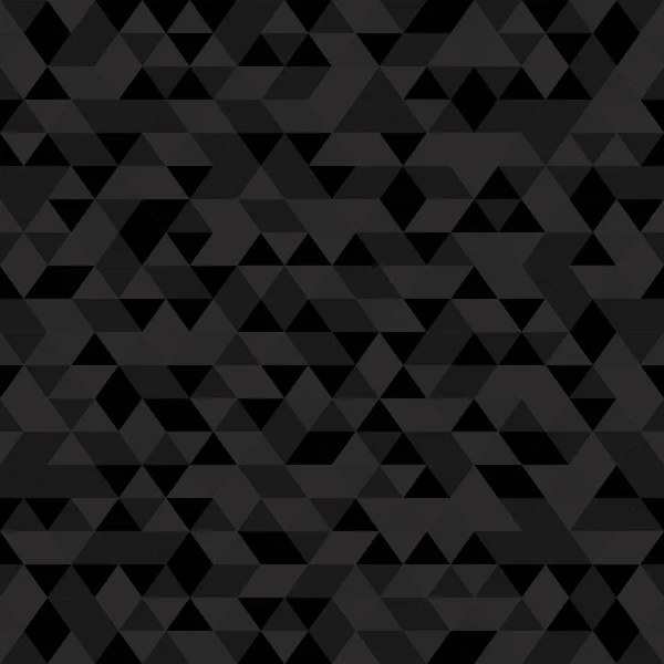 Modèle Abstrait Triangle Graphique Gris Foncé Polygone Sans Couture Fond — Image vectorielle