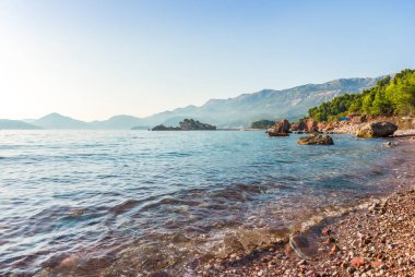 Seashore in Sveti Stefan