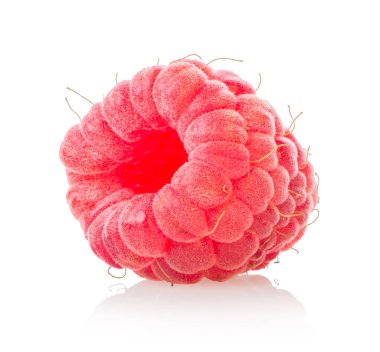 Juicy raspberry isolated