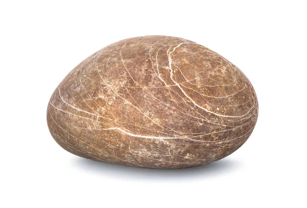 Бурый камушек изолирован — стоковое фото