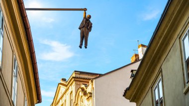 Prag 'da asılan adam