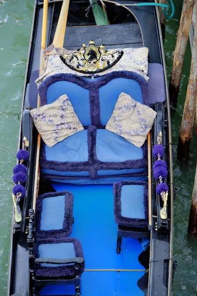 Asiento de góndola veneciana — Foto de Stock