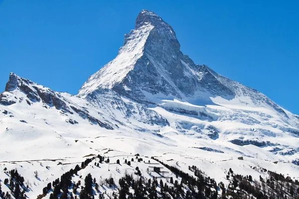 Matterhorn csúcs kék Cky — Stock Fotó