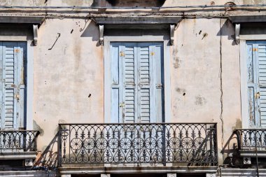 Tipik bir İtalyan balkon Venedik, İtalya