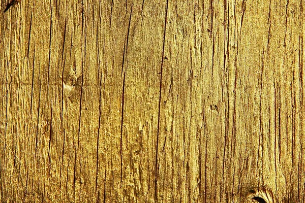 Fundo Madeira Com Uma Fina Camada Tinta Dourada — Fotografia de Stock