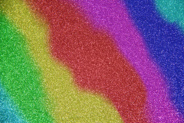 Een Afbeelding Die Gemaakt Van Een Regenboog Van Glitter — Stockfoto