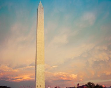 Gün batımında Washington Anıtı Panoraması