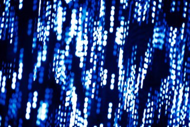 Mavi ışıkların soyut arkaplanı