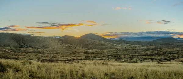 Panorama Lever Soleil Sur Paysage Sauvage Arizona Dans Monument National — Photo