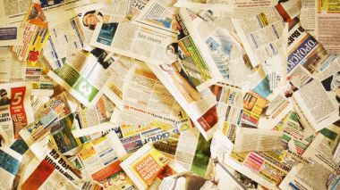 Gazete doku arka plan