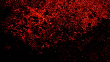 Kapalı havada Sparks, parçacıklar ve toz püskürtme. Siyah arka plan üzerine izole grenli soyut doku. Düz tasarım öğesi