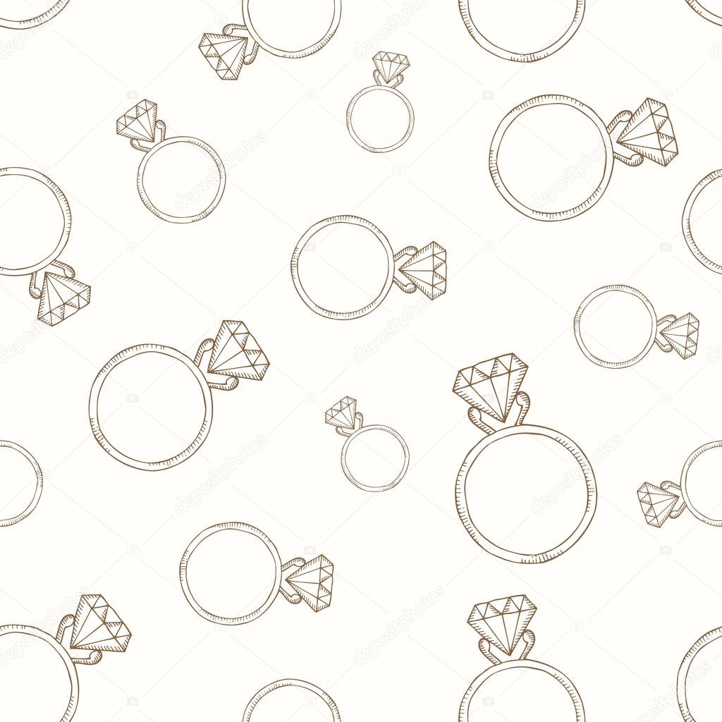 Pattern from the diamond ring.