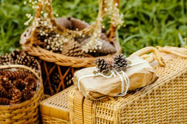 Retro tarzı ambalajın mevcut