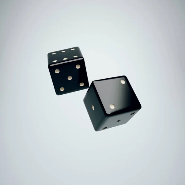 Rolling poker dice — Stock fotografie