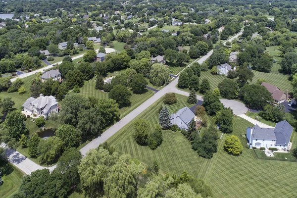 Suburbane wijk antenne — Stockfoto