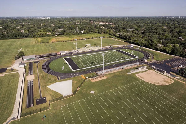 Campo di calcio Aerial High School — Foto Stock
