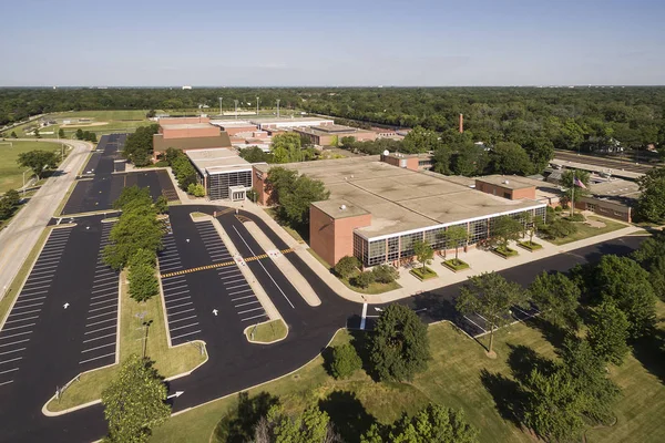 High School Vista aerea — Foto Stock