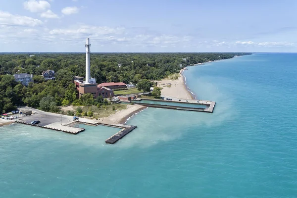 Torre de carretera playa aérea —  Fotos de Stock