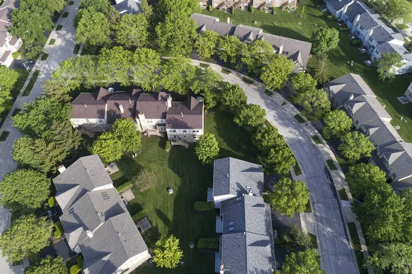 Suburban Townhouse Neighborhood Aerial — Stock Photo, Image