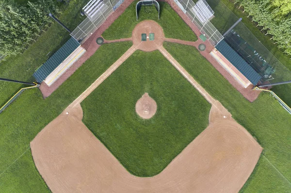 Overhead Baseball Diamant Ansicht — Stockfoto