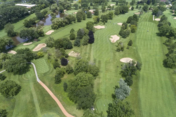 Campo de golfe Vista aérea — Fotografia de Stock