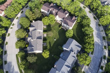 Sokak ve Townhouse kuş bakışı