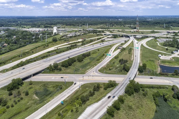 Highways and Ramps Aerial — Stock Photo, Image