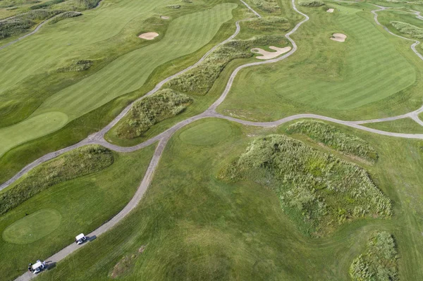 Links Golf Course Aerial — Stock Photo, Image
