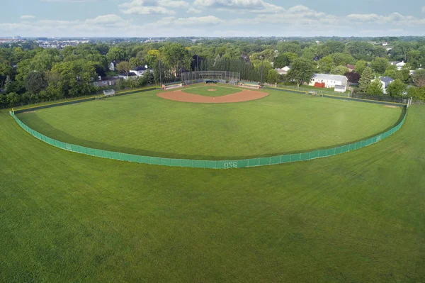 Scuola superiore Campo di baseball aerea — Foto Stock