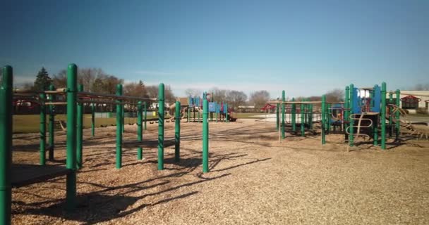 Empty Playground COVID-19 Self-isolation — Stock Video