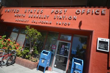 United States Post Office North Berkeley Station, Berkeley California 94709 from April 30, 2017, USA clipart