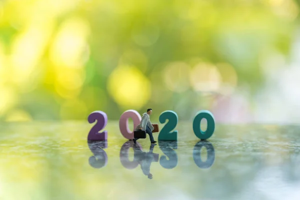 2020 το νέο έτος και την έννοια του επιχειρηματικού σχεδιασμού. Κλείσιμο των επιχειρήσεων — Φωτογραφία Αρχείου