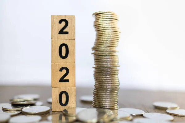 2020 Yeni Yıl, İş, Tasarruf ve Planlama Konsepti. Yaklaş.